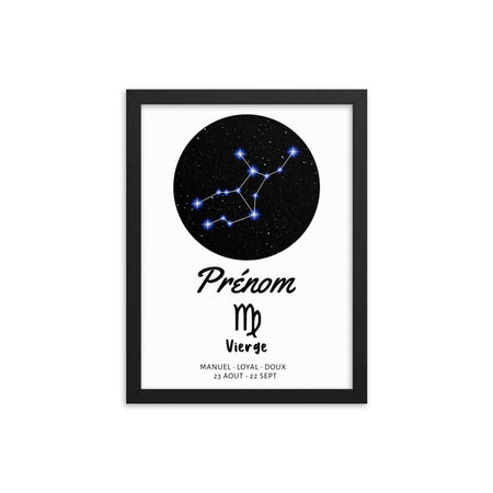 Tableau signe astrologique Vierge - Mon Petit Ange