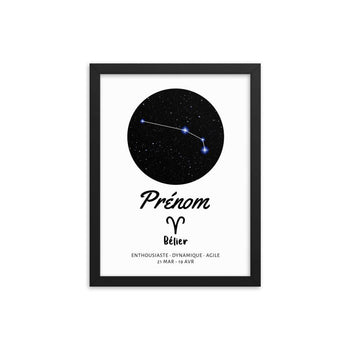 Tableau signe astrologique Bélier - Mon Petit Ange
