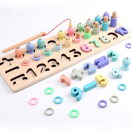 MAX AND LEA - SHAPEBOARD - Puzzle en Bois Éducatif pour Trier Les Couleurs et Empiler Les Formes MAX AND LEA - SHAPEBOARD - Puzzle en Bois Éducatif pour Trier Les Couleurs et Empiler Les Formes