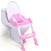 Reducteur de toilette rose avec marche pied pour enfant